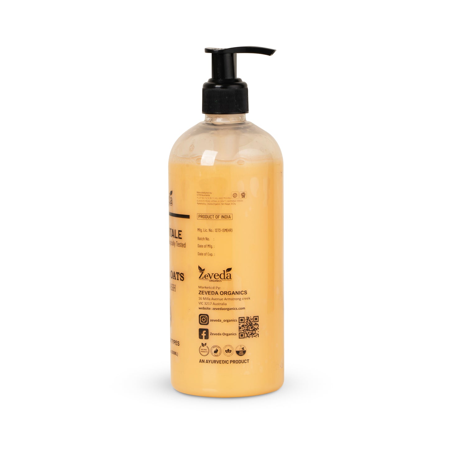 Nourishing Honey & Oats Body Wash (500ml)