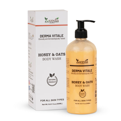 Nourishing Honey & Oats Body Wash (500ml)
