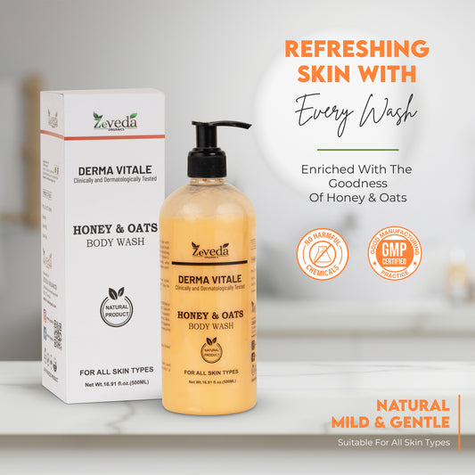 Nourishing Honey & Oats Body Wash (500ml)