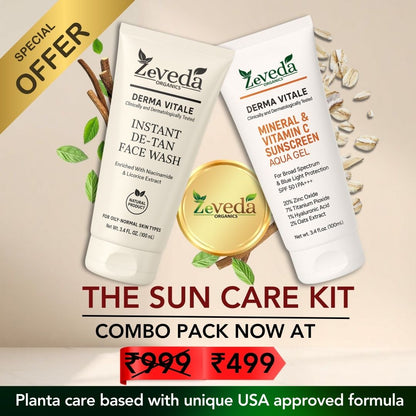 Glow Duo – SPF 50 Sunscreen + De-Tan Face Wash