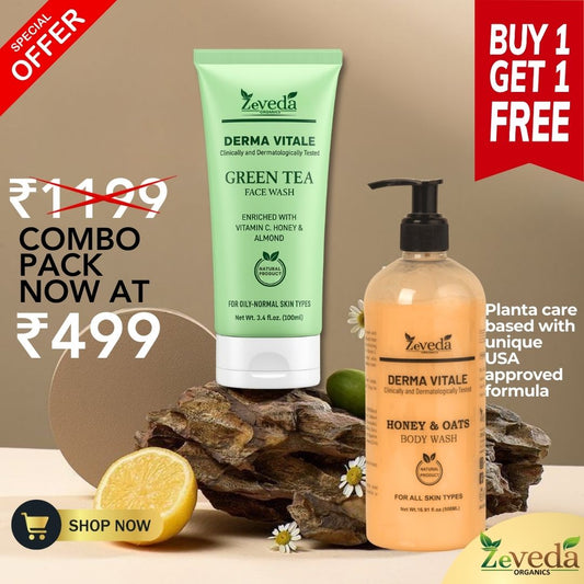 Glow Care Combo – Body Wash + Face Wash